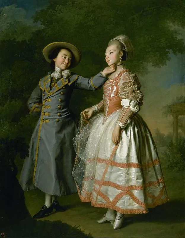 Портрет Е. Н. Хрущевой и Е. Н. Хованской